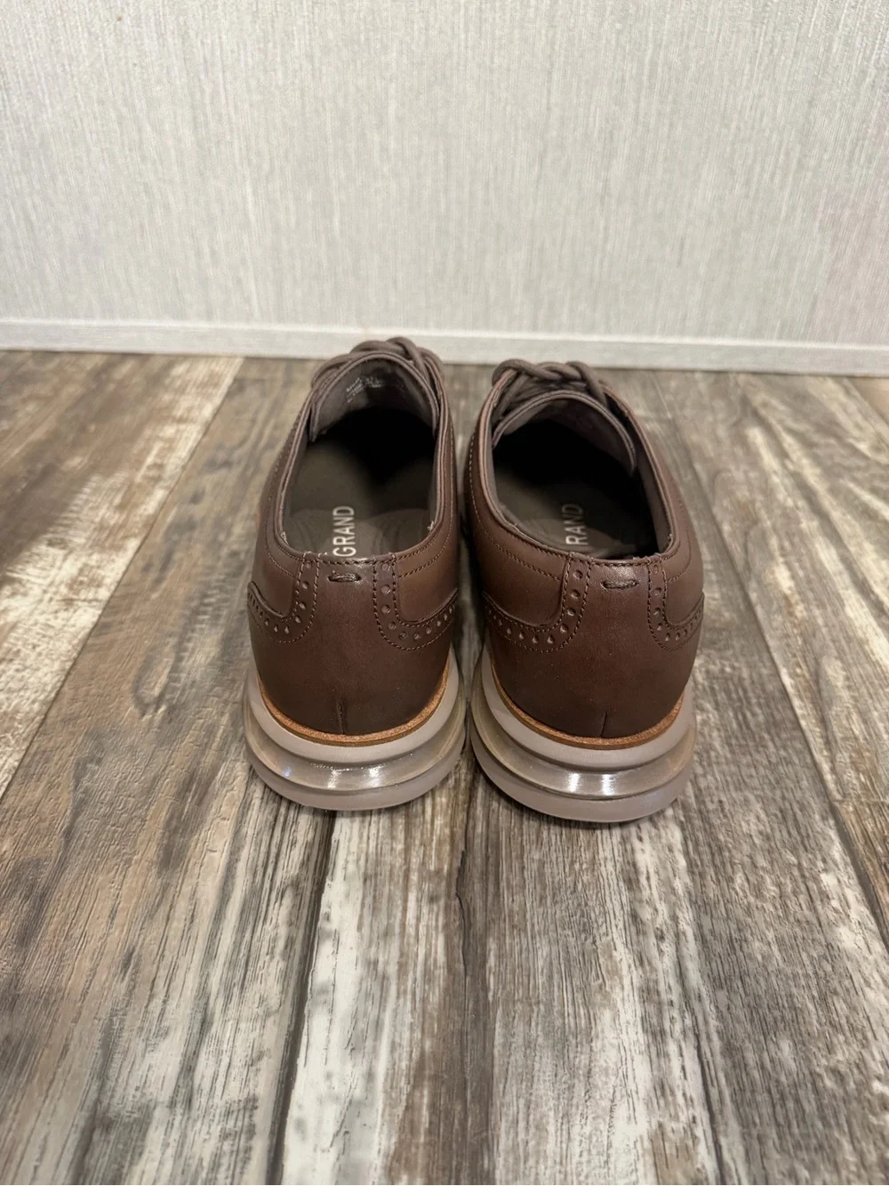 Cole Haan Men’s OG Energy One Brown Leather Wingtip Oxford Size 10